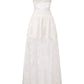 Amelie Lace Strapless White Dress