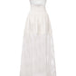 Amelie Lace Strapless White Dress