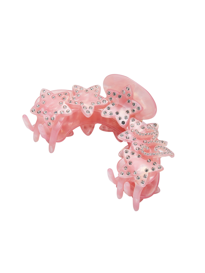 Sera Curved Star Pink Hair Clip, product image 2 of 2