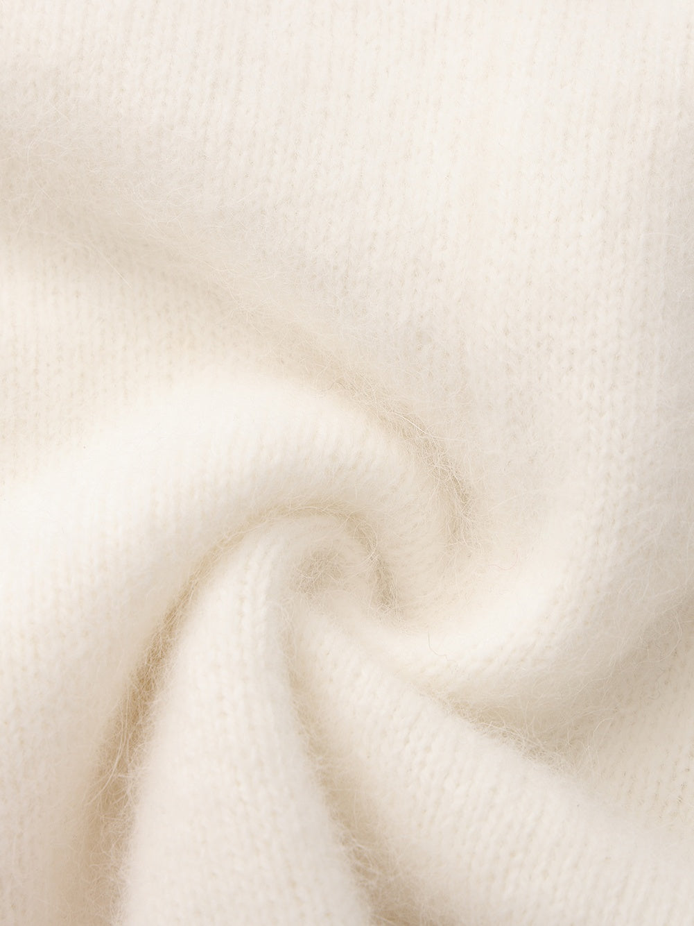 Brigitte Brushed Knit White Micro Shorts