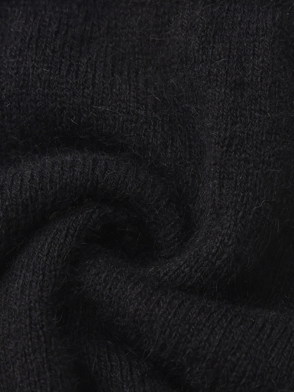 Brigitte Brushed Knit Black Micro Shorts