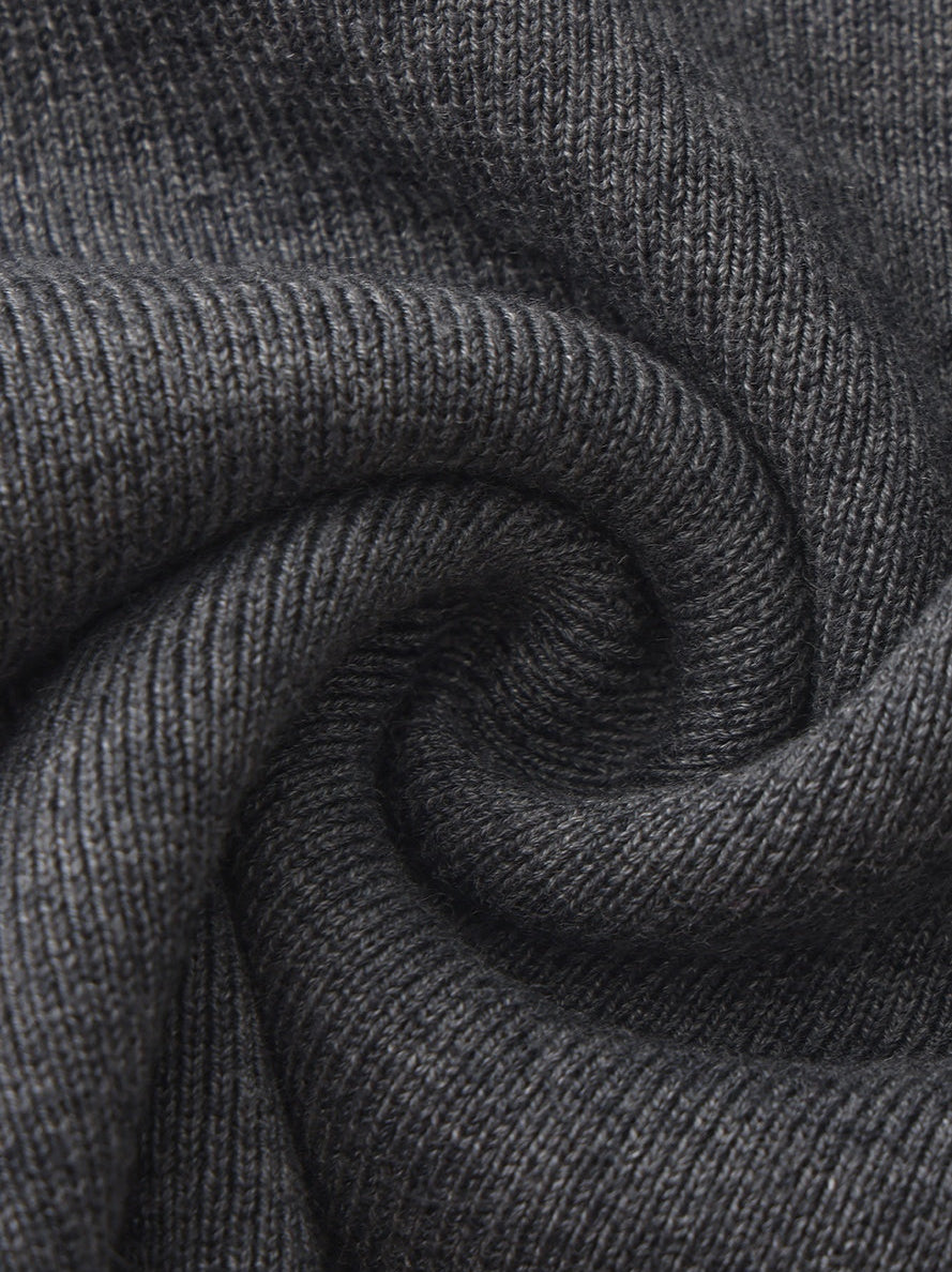 Lisette Contrast-Trim Grey Knit Three-Piece Set