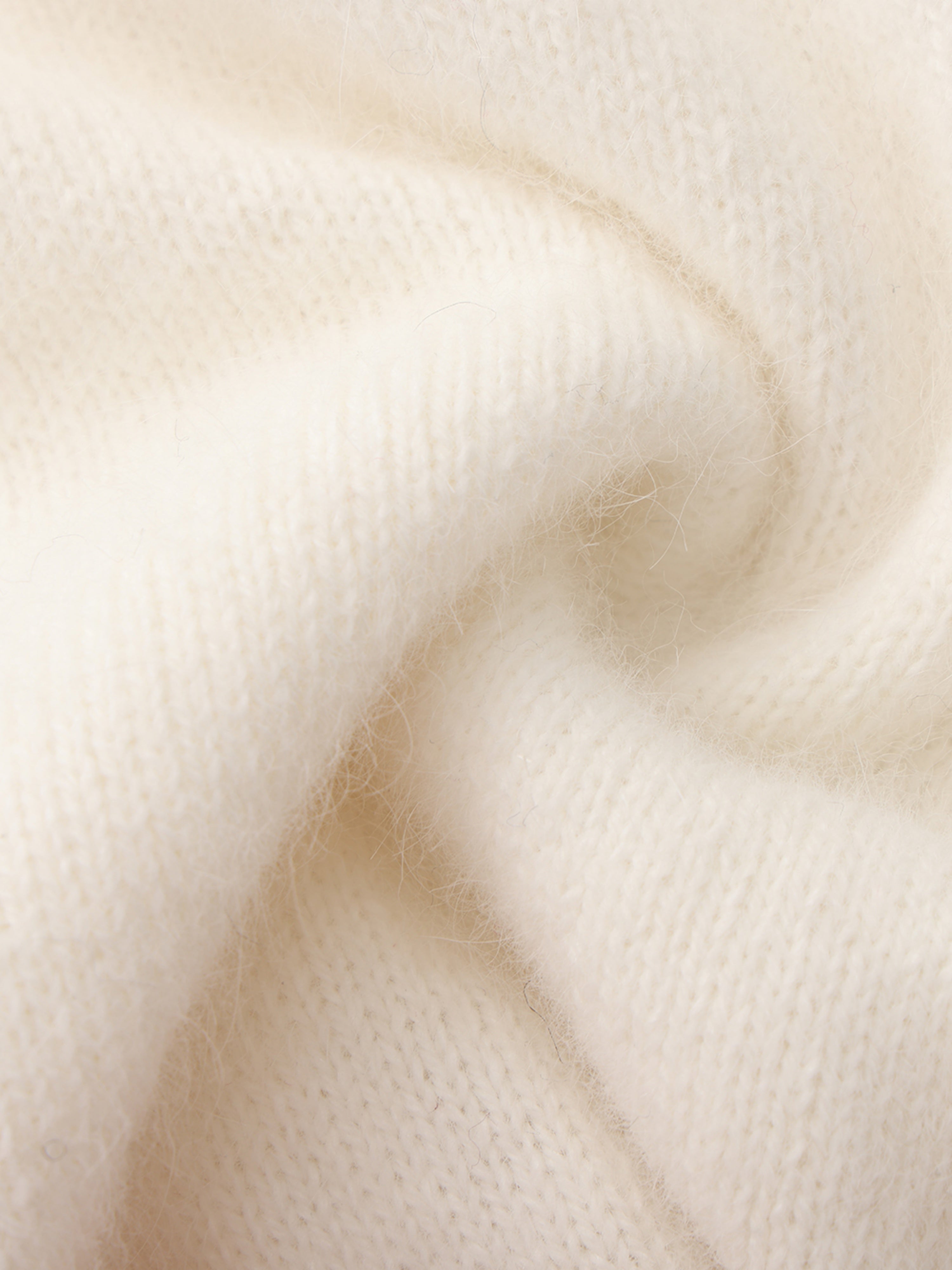 Evelina Bow Back White Knit Top