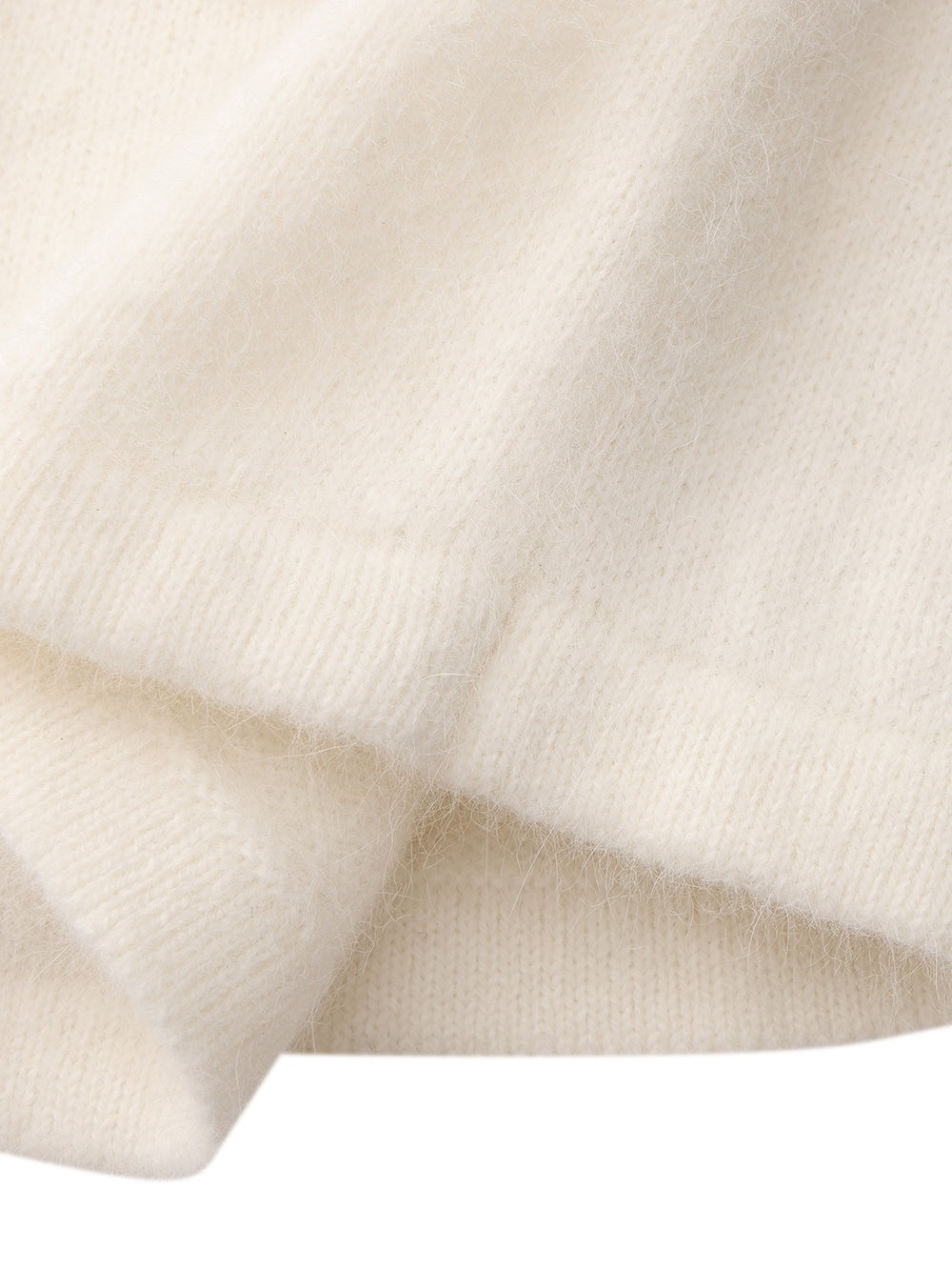 Brigitte Off-Shoulder Knit White Top