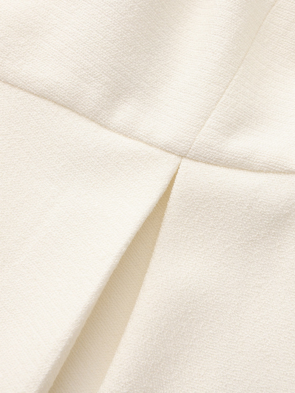 Camille Crystal-Button White Peplum Vest