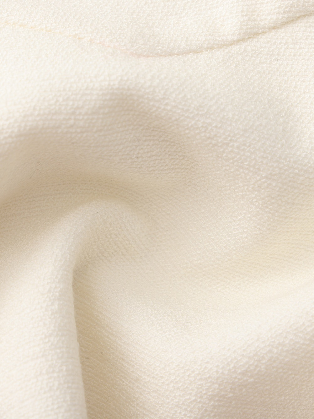 Camille Crystal-Button White Peplum Vest