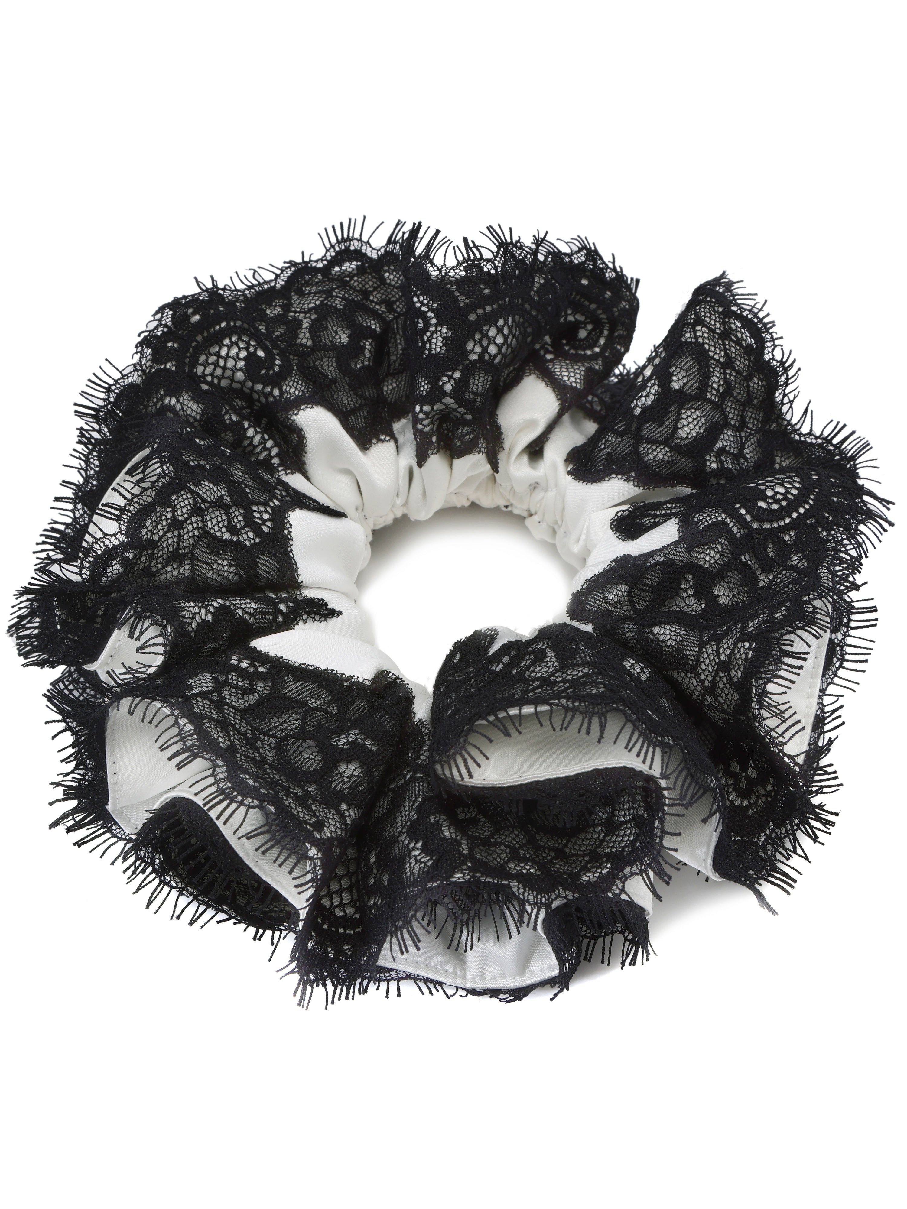 Alexandra Lace Contrast White Hair Clip | Nana Jacqueline
