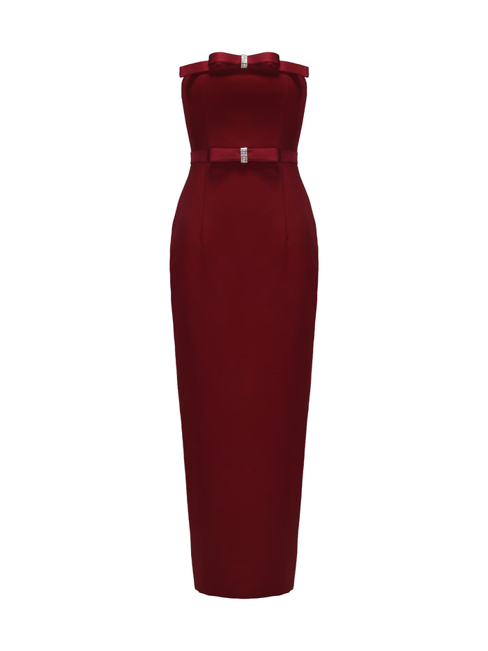 Nana Jacqueline | Women's | Demi Bow Dress (Red)