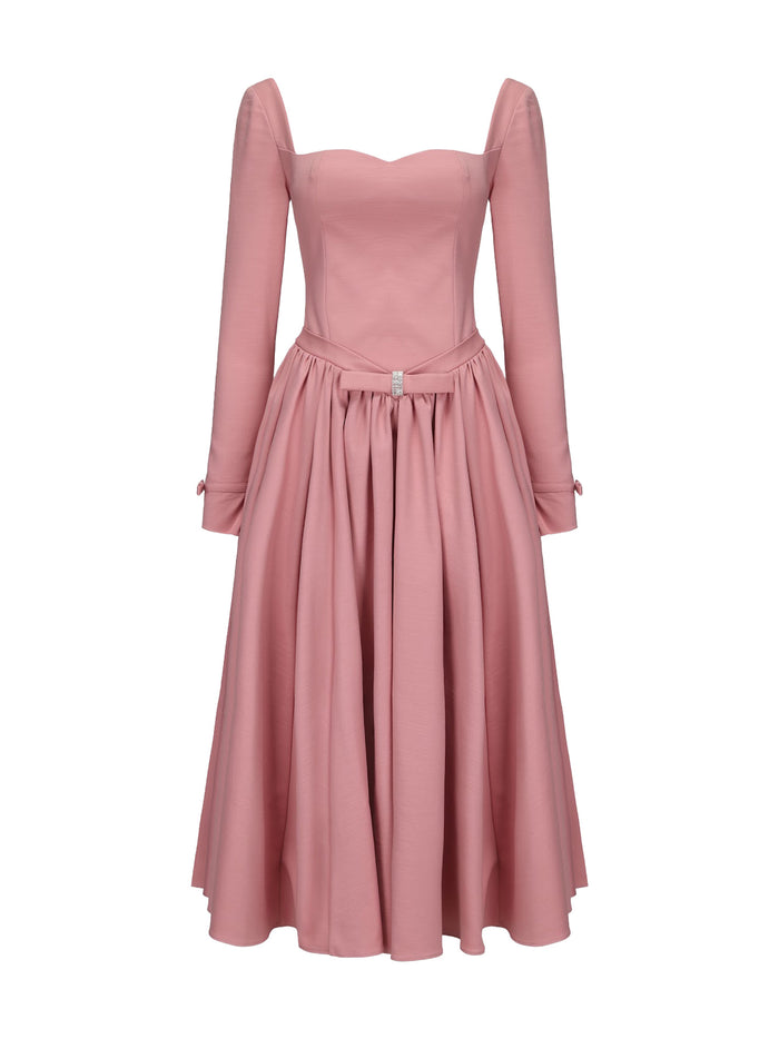 open lace back dress Bernadette Ponte Dress in Light Pink M main image 1