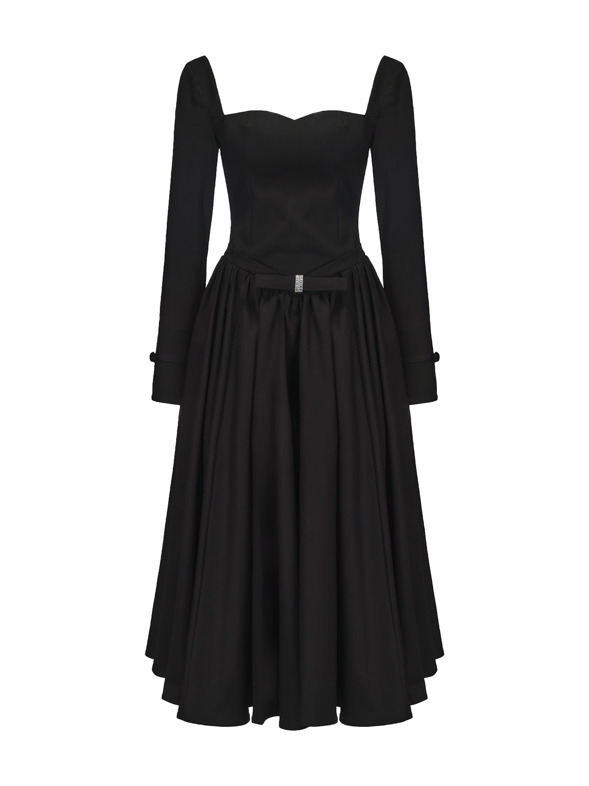 Bernadette Dress: Black Midi Dress for Cocktail Party | Nana Jacqueline Bernadette Dress: Black Midi Dress for Cocktail Party | Nana Jacqueline