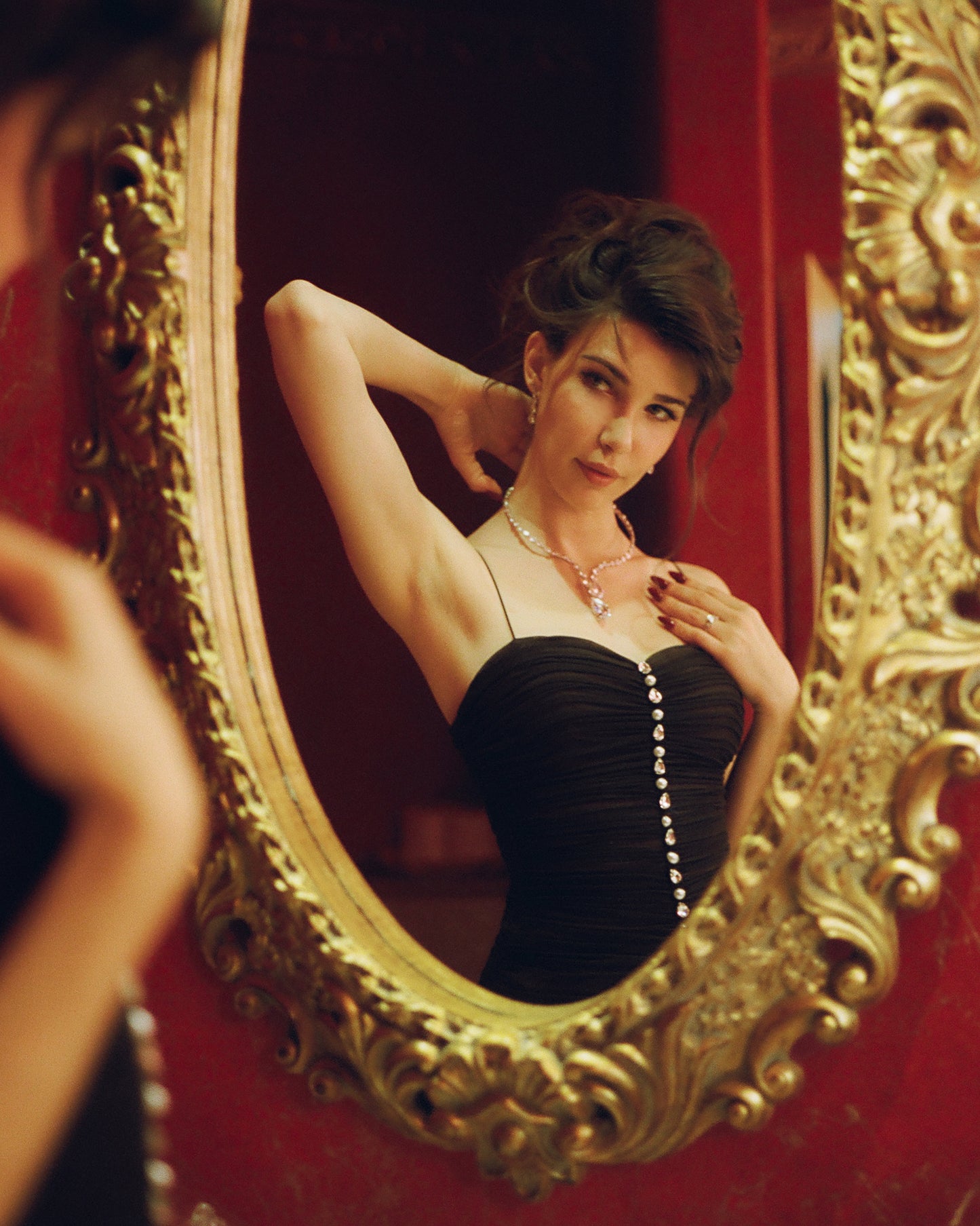 Cristalle Mesh Mini Dress