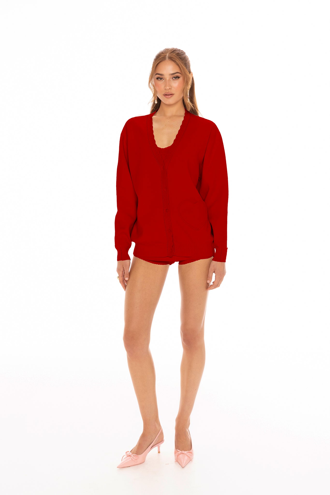 Carrie Cardigan (Red)