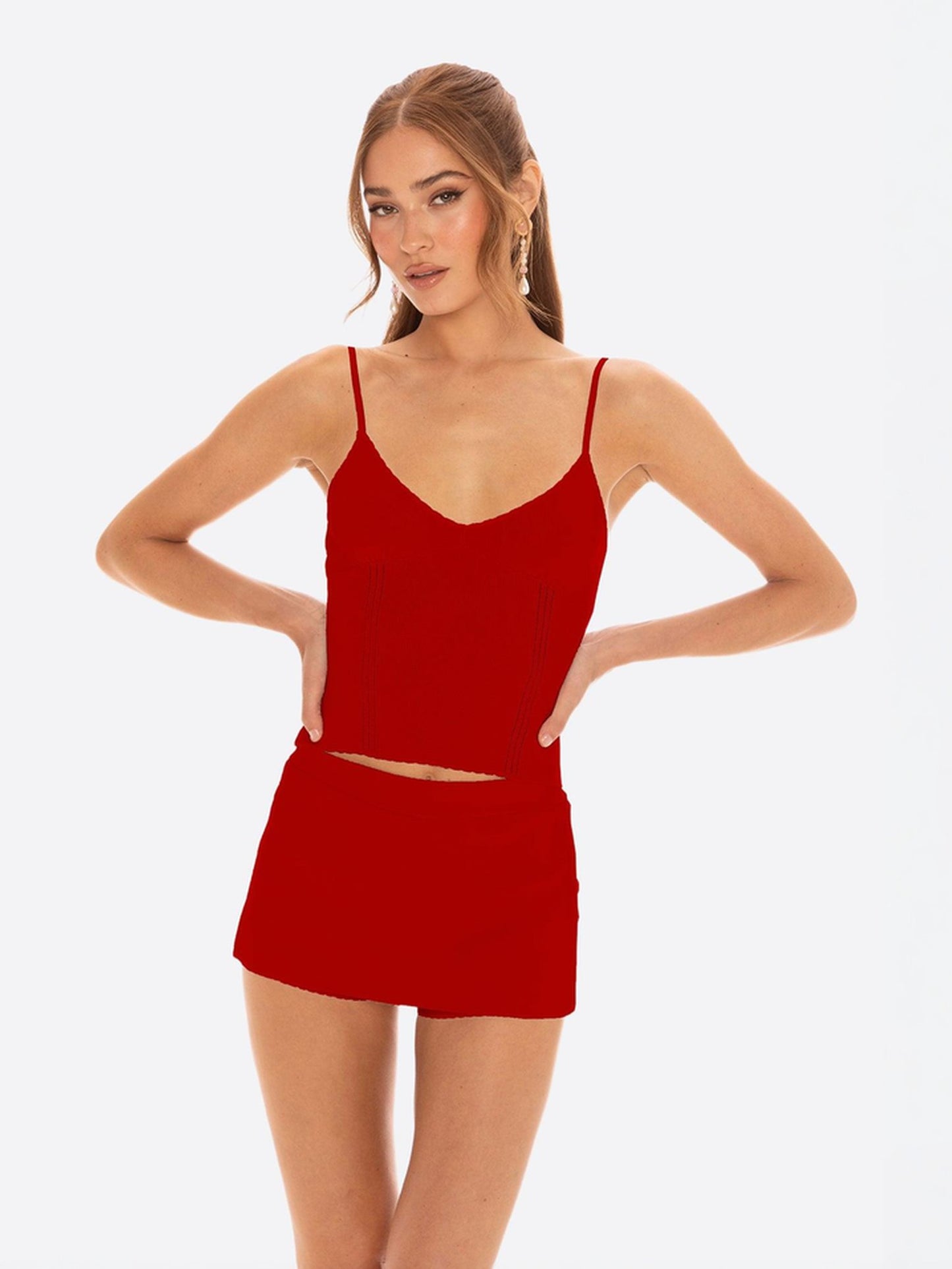 Nana Jacqueline Carrie Top Red for Festival
