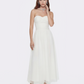 Juliette Strapless Chiffon White Dress