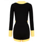 Matilda Knit Jumpsuit (Black & Yellow)