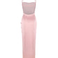 Amy Satin Dress (Pink)