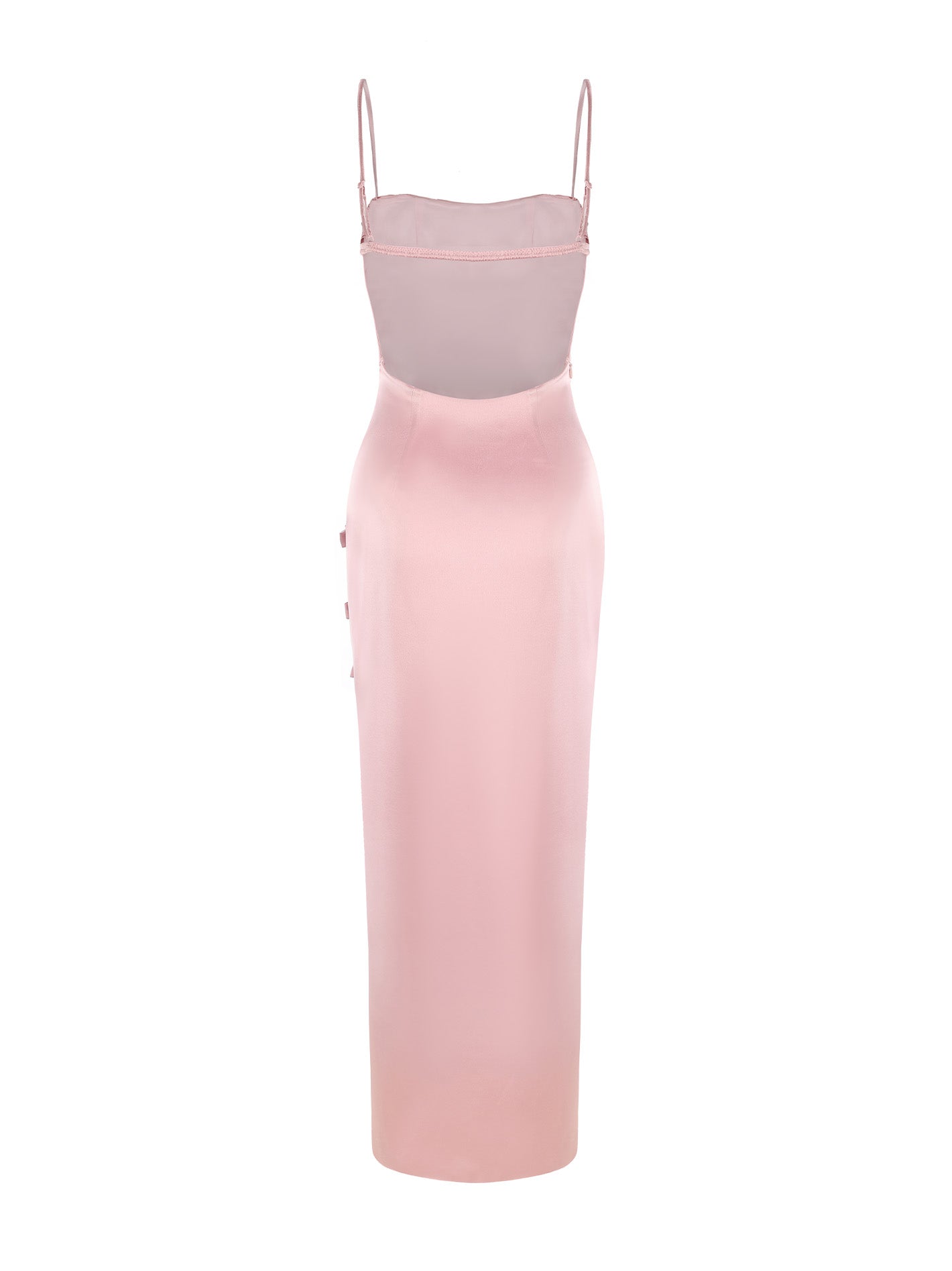 Amy Satin Dress (Pink)