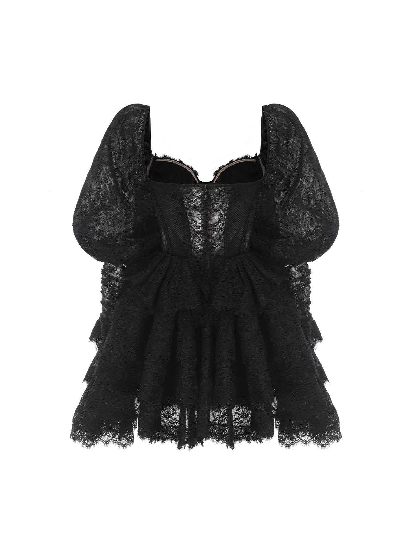 Penelope Lace Dress (Black)