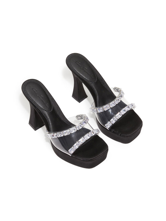 Mirabel Diamond Heels (Black)
