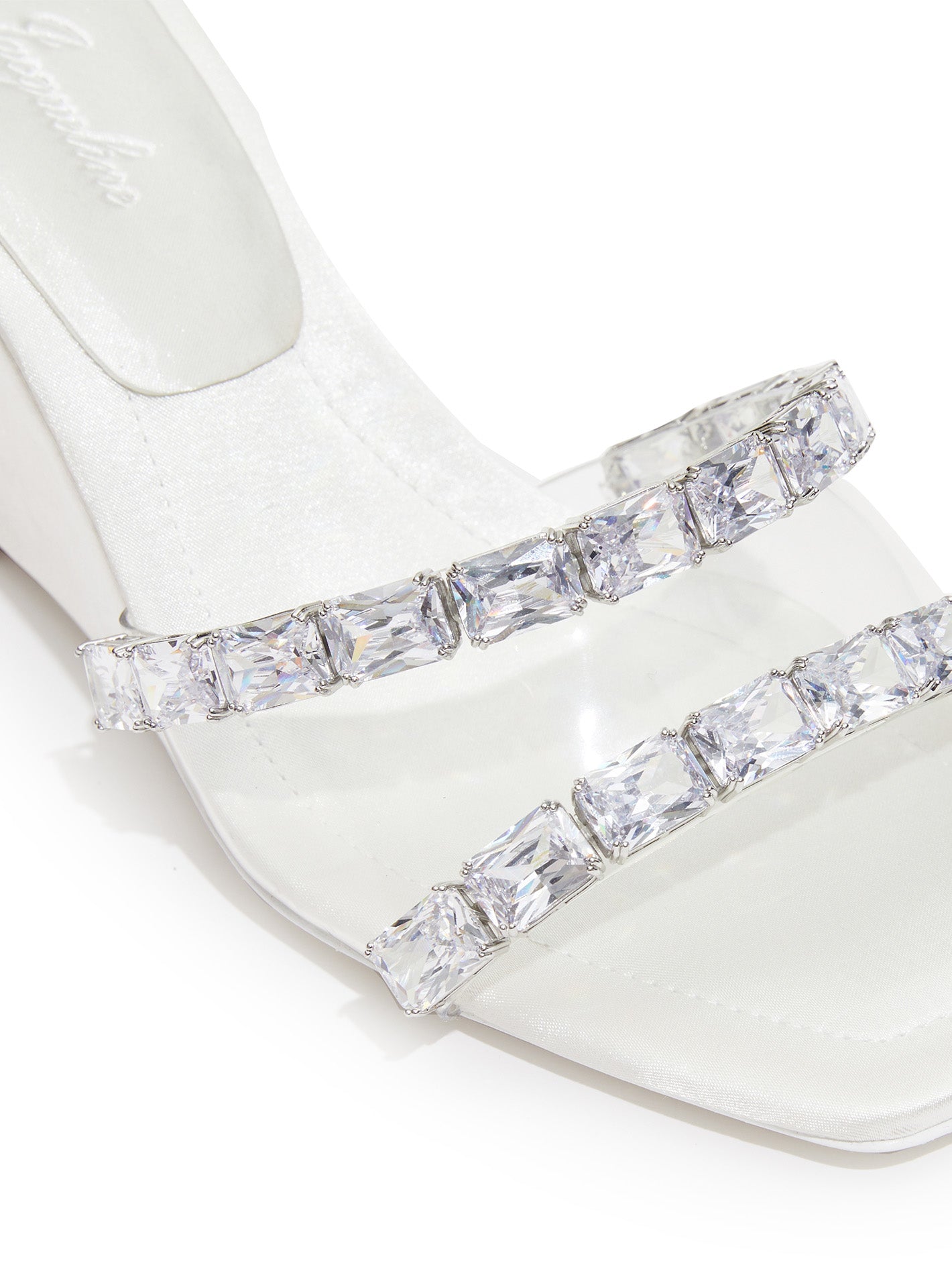 Cassandra Diamond Heels (White)