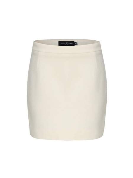 Lisette Skirt: Ivory Mini Skirt for Brunch | Nana Jacqueline