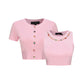 Kennedy Knit Top Set (Pink)