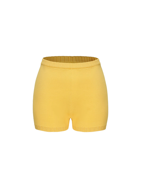 Kennedy Knit Shorts (Yellow)