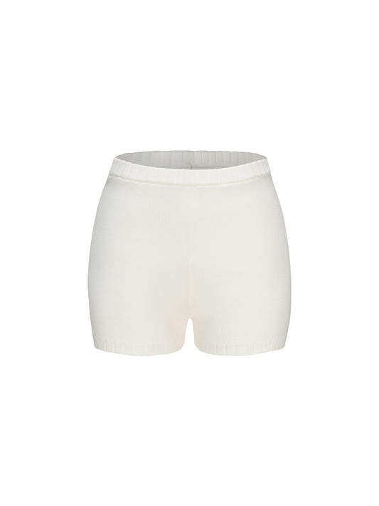 Kennedy Knit Shorts (White)