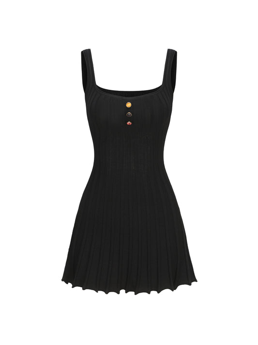Janelle Knit Dress (Black)