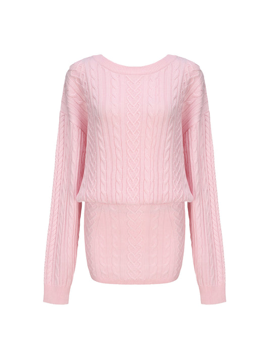 Kendall Knit Dress (Pink)