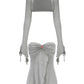 Aubrey Top + Cardigan Set (Grey) (Final Sale)