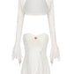 Aubrey Top + Cardigan Set (White) (Final Sale)
