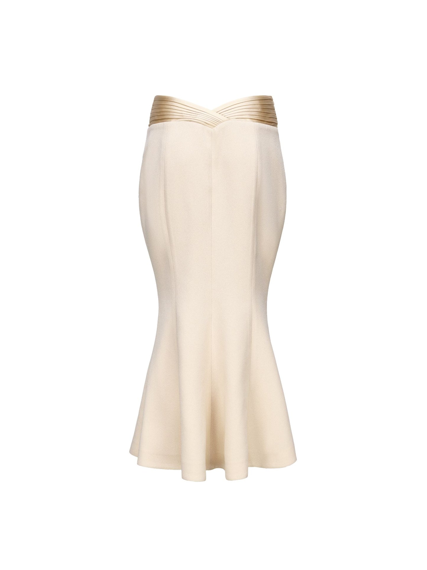 Belle Satin Skirt (Beige (Final Sale)