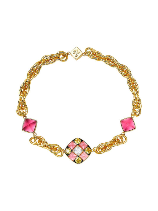 Claudia Necklace (Pink)