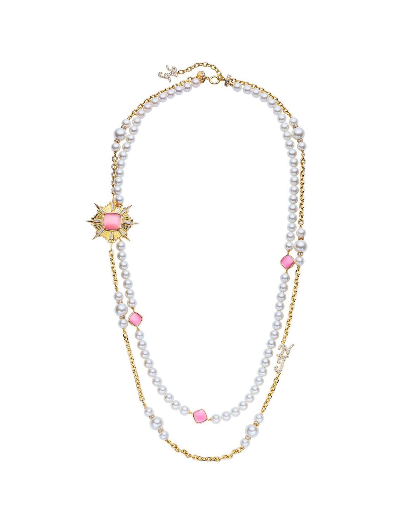 Anika Pearl Necklace (Pink) – Nana Jacqueline