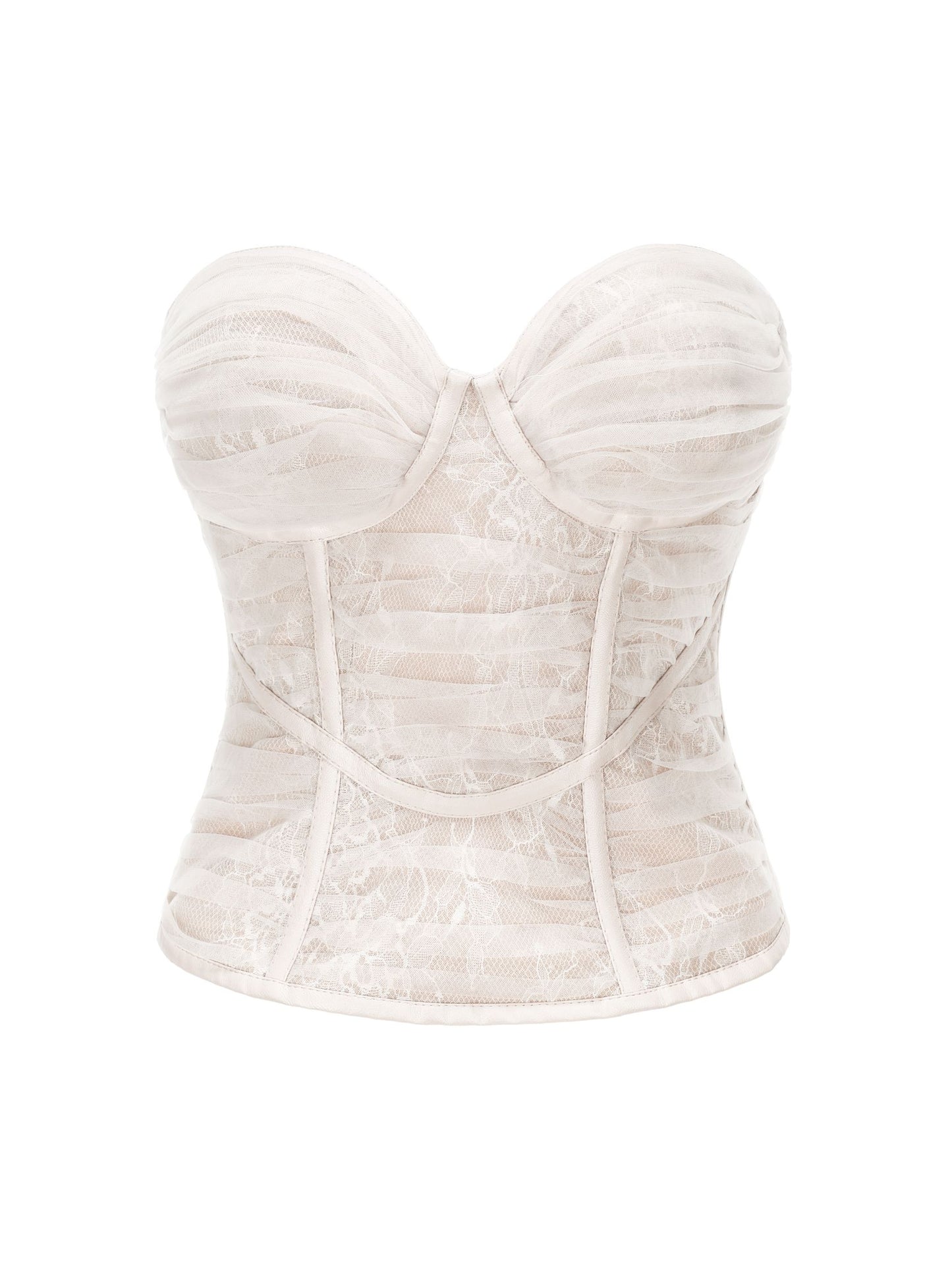 Cara Bustier Top (Off-White)