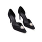 Diana Diamond Heels (Black) (Final Sale)