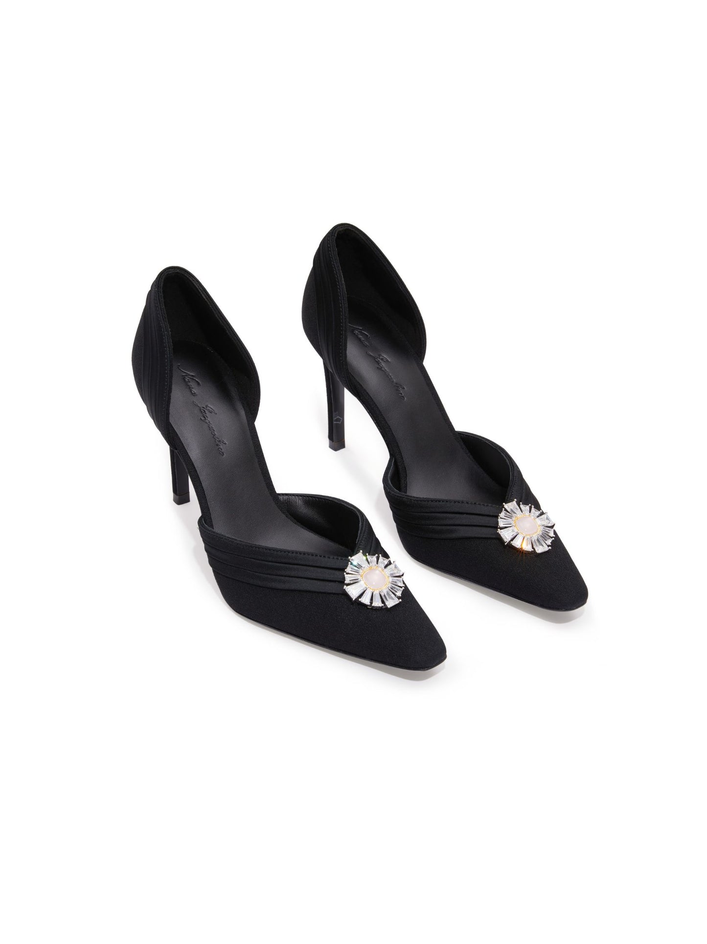 Black pumps with diamonds Clearance