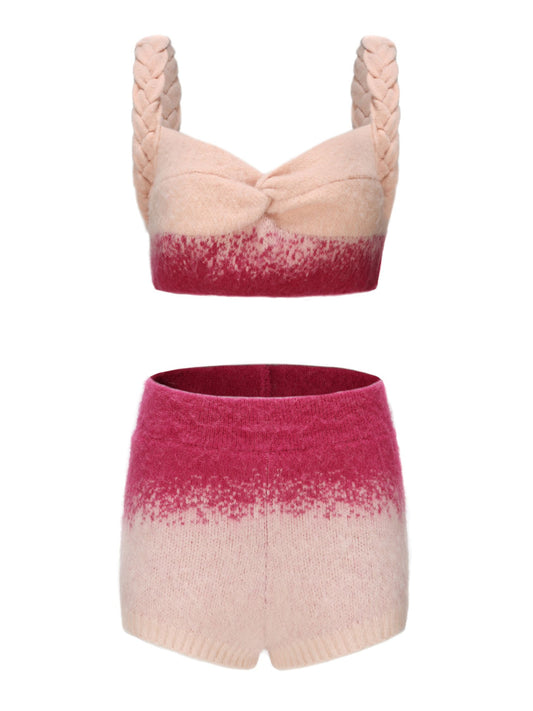 Daphne Knit Set (Pink) (Final Sale)