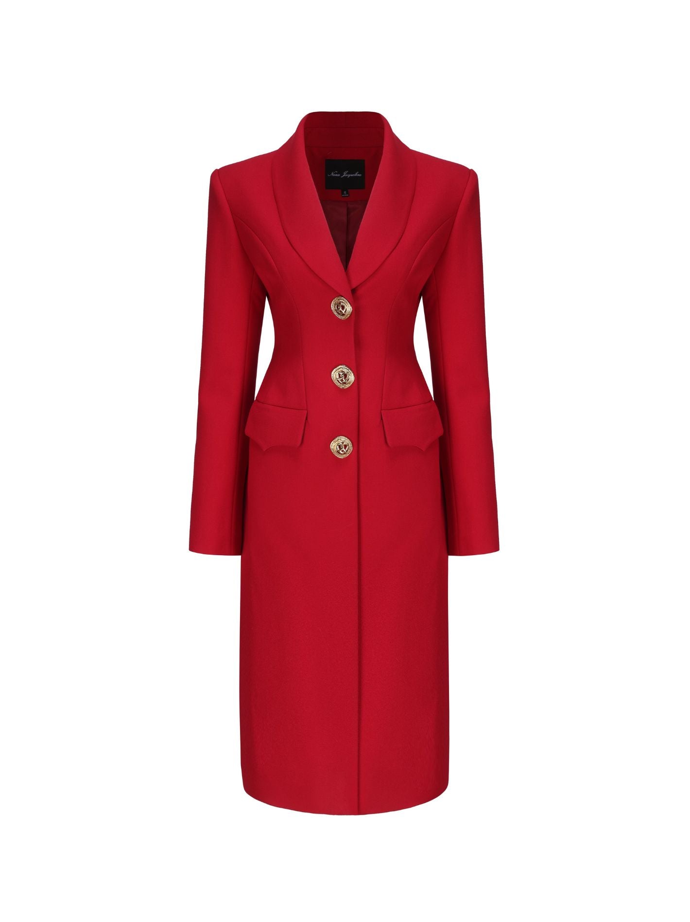 Evie Long Suit Jacket (Red)