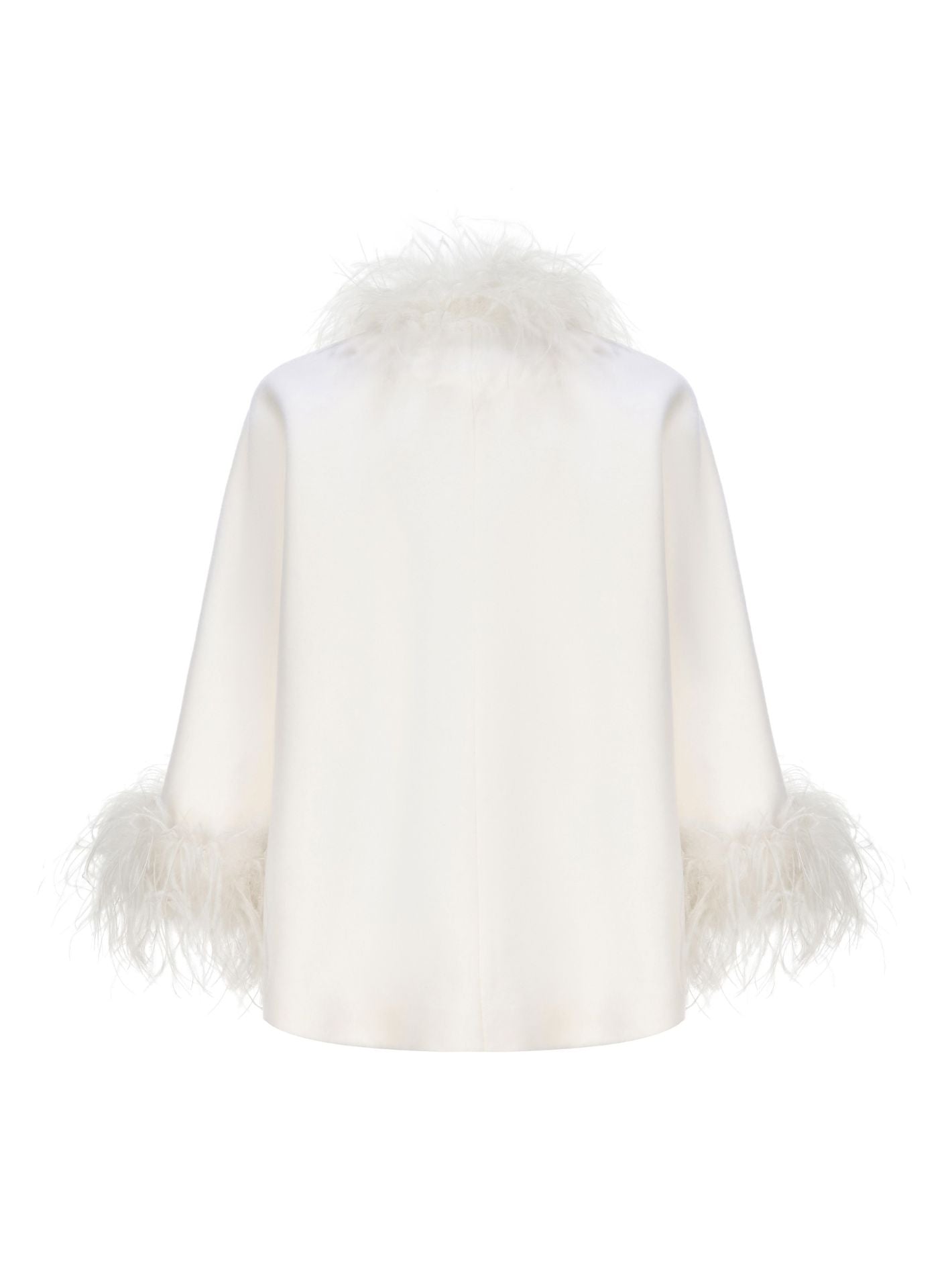 Angelica Feather Coat (White)
