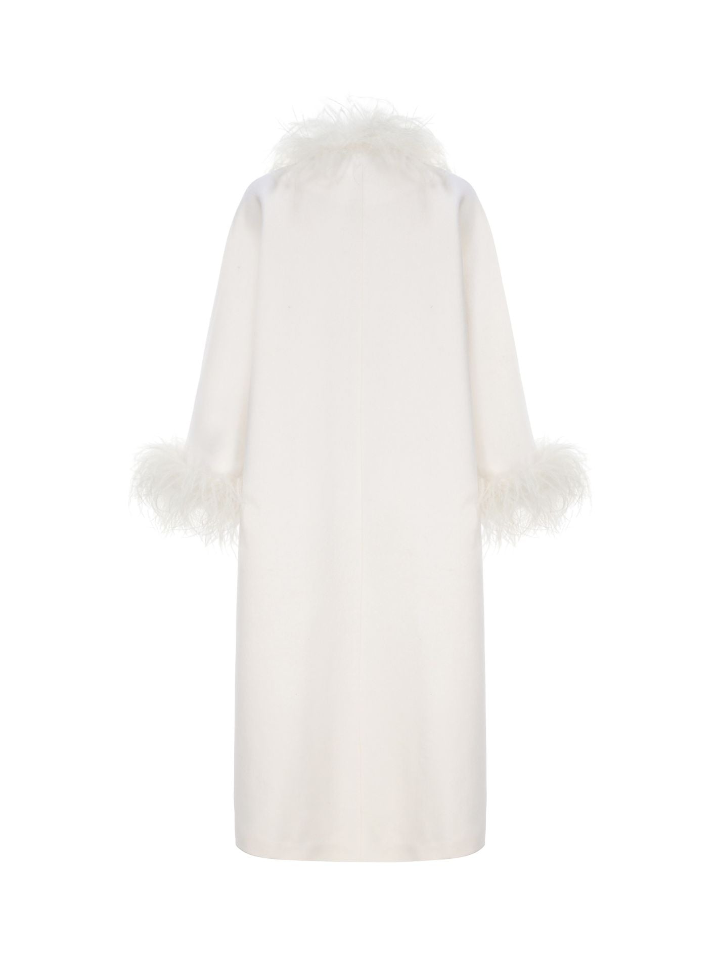 Nina Feather Coat (White)
