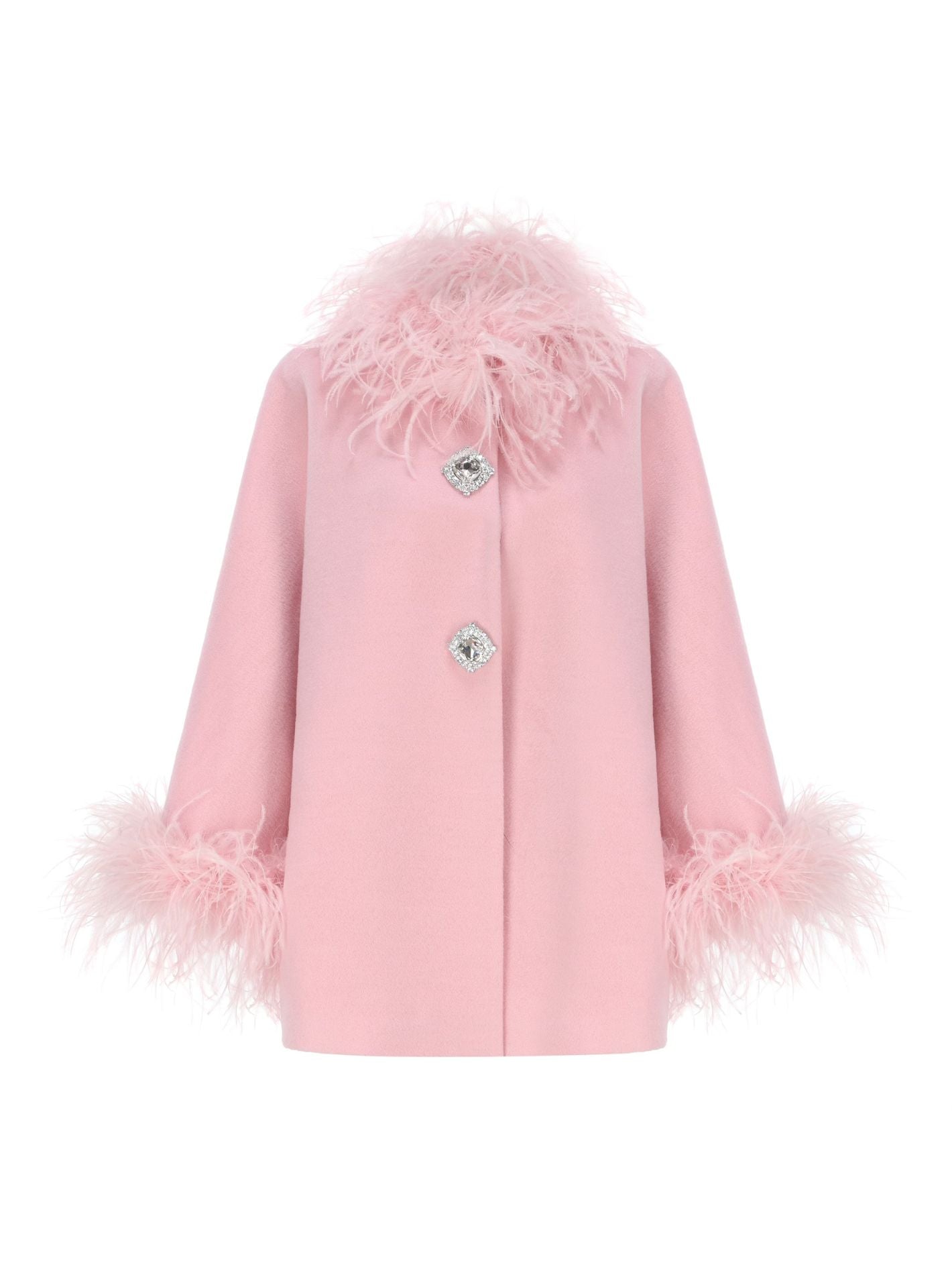 Angelica Feather Coat (Pink)