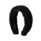 Melanie Fur Headband (Black)