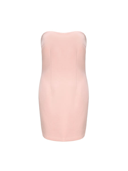 knee length dresses for ladies Ashton Strapless Knit Mini Dress