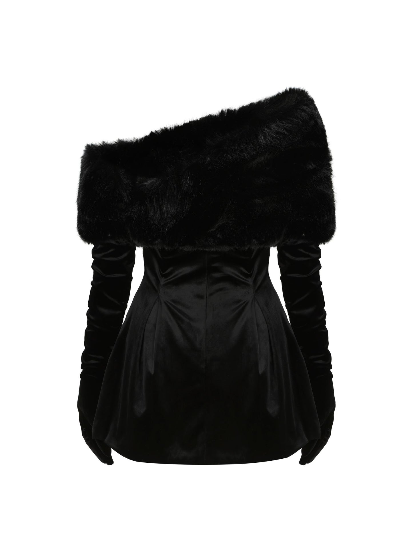 Simone Velvet Dress (Black)