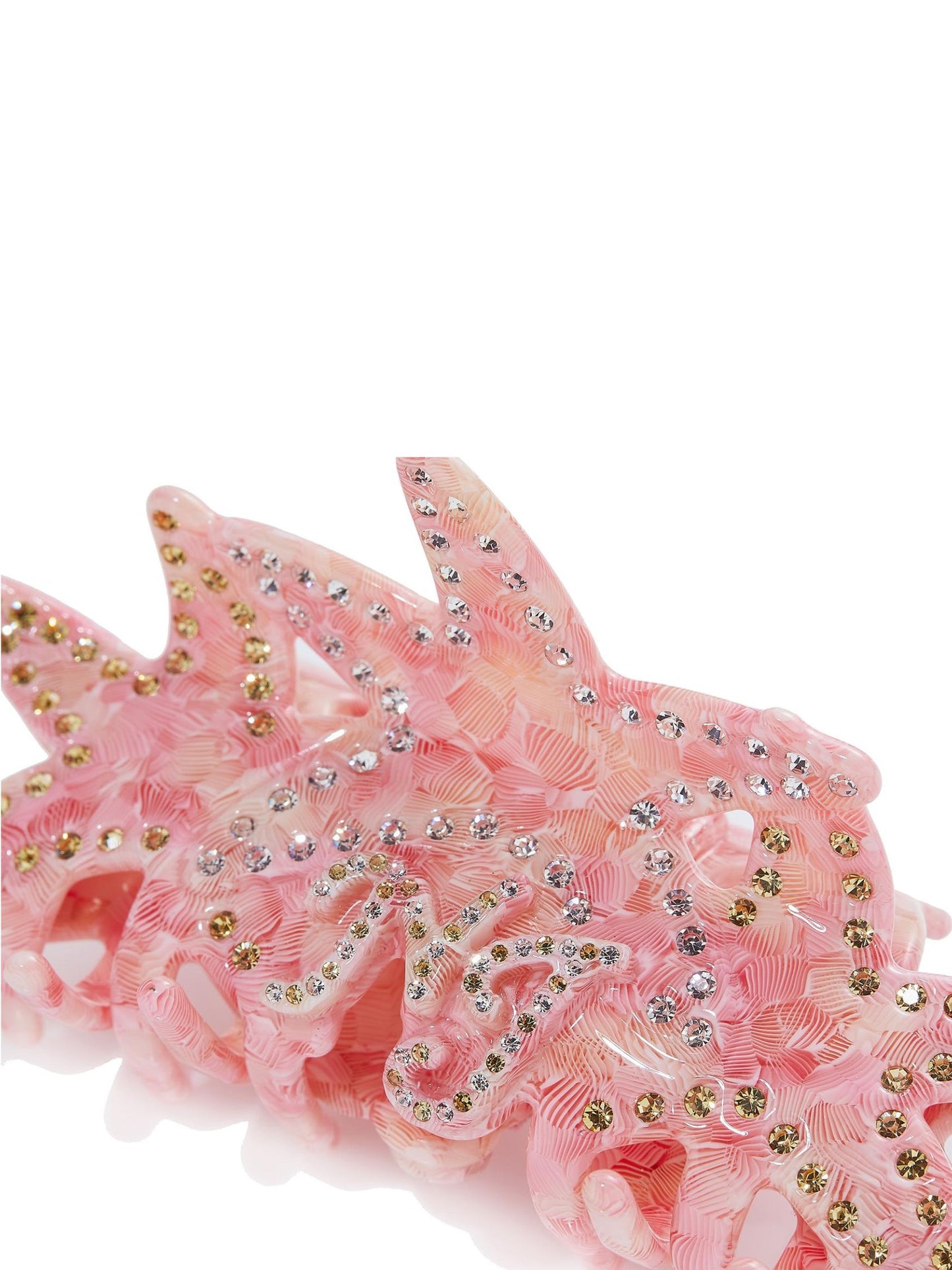 Paulina Crystal Star Claw Clip (Light Pink)