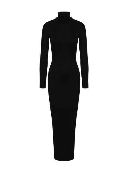 Dina Dress: Black Maxi Dress for Cocktail Party | Nana Jacqueline, Black / XL