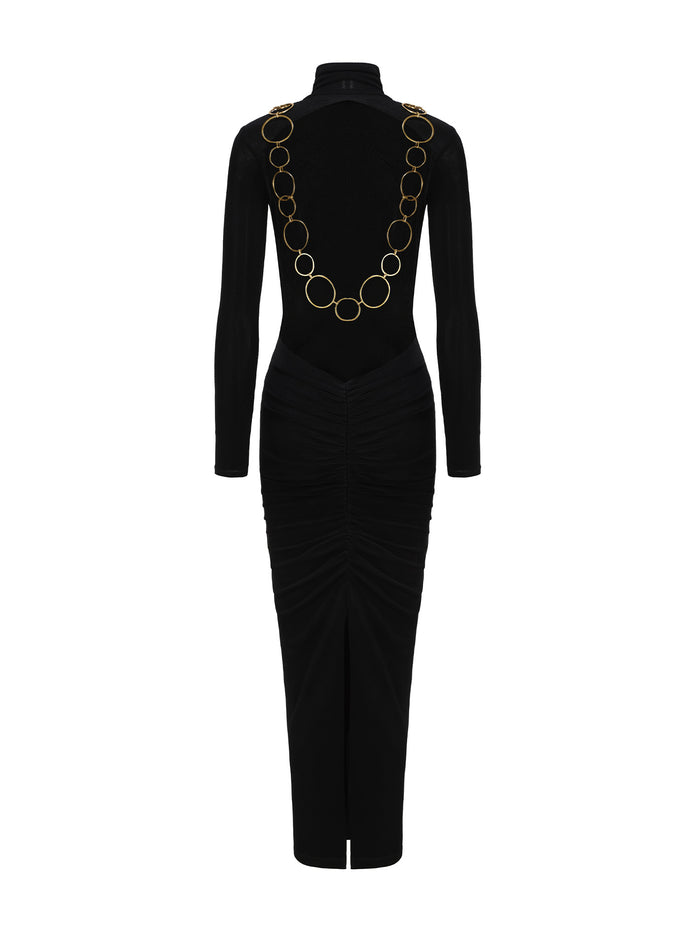 Dina Dress: Black Maxi Dress for Cocktail Party | Nana Jacqueline Black / M Dina Dress: Black Maxi Dress for Cocktail Party | Nana Jacqueline Black / M