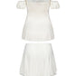 Heidi Top + Skirt  (White) (Final Sale)